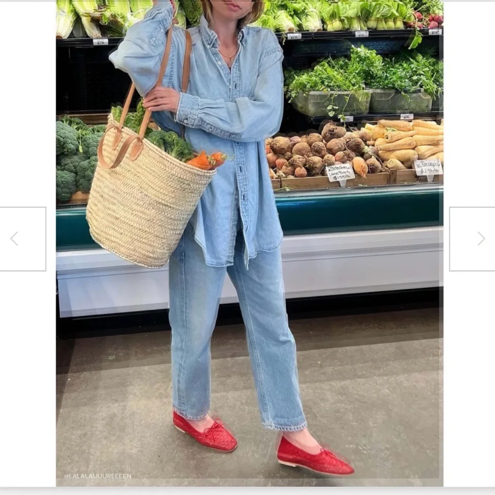 EUC Freda Salvador Jada Square Toe Ballet Flats in Red Size 10 - Picture 6 of 16